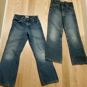 Boy bootcut distressed jeans